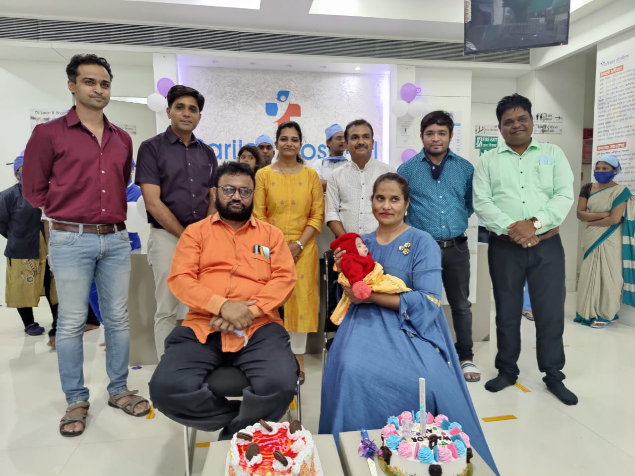 Parijat Doctor staff with NICU little Champ 